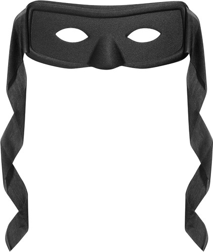 Black eye mask - black, halloween