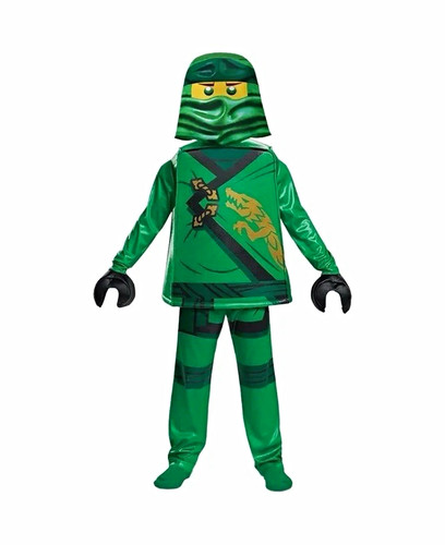 Green black ninja costume - ninja,