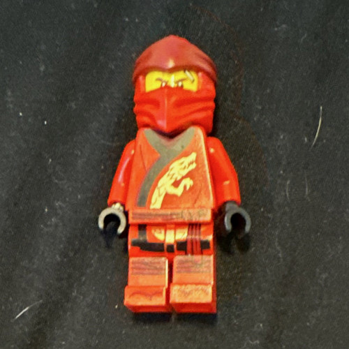 Lego red ninja minifigure - lego,